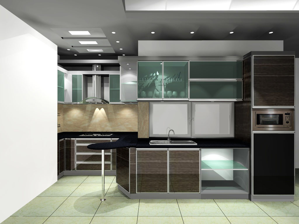  KITCHEN  SET  ALUMINIUM  BAJA RINGAN MURAH JAKARTA GYPSUM 