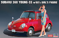 Hasegawa 1/24 SUBARU 360 YOUNG-SS w/60'S GIRL'S FIGURE (SP491) English Color Guide & Paint Conversion Chart