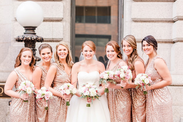 A classic formal winter wedding at the Hotel Monaco and The Belvedere in Baltimore, Maryland Photographed by Heather Ryan Photography