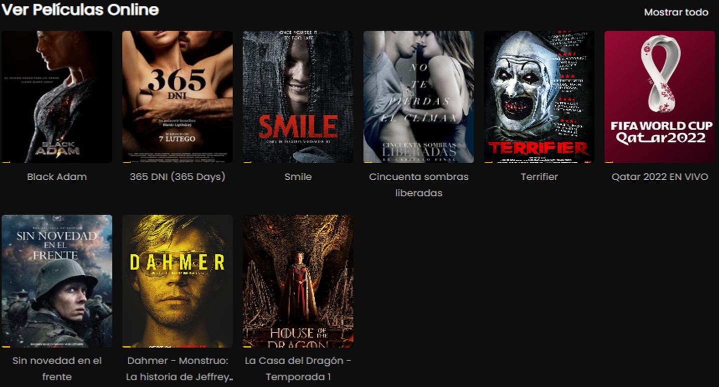 sample movies inside cuevapeliculas website