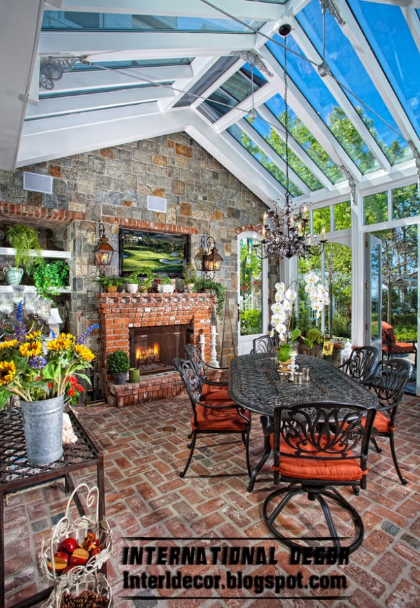 winter garden decorating ideas and trends, glass walls