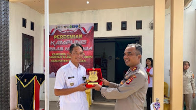 Resmikan Kampung Bebas Narkoba, Kapolres Bersama Forkompimda dan Masyarakat Ajak Perangi Narkoba di Way Kanan 