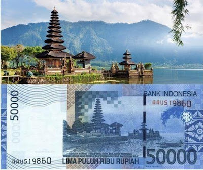 Penampakan Asli Dari Uang Rupiah Indonesia Lima Puluh Ribu Rupiah