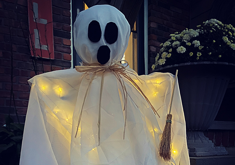 Recycled Halloween Ghost