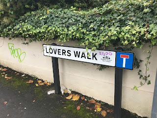 Lovers Walk street sign.