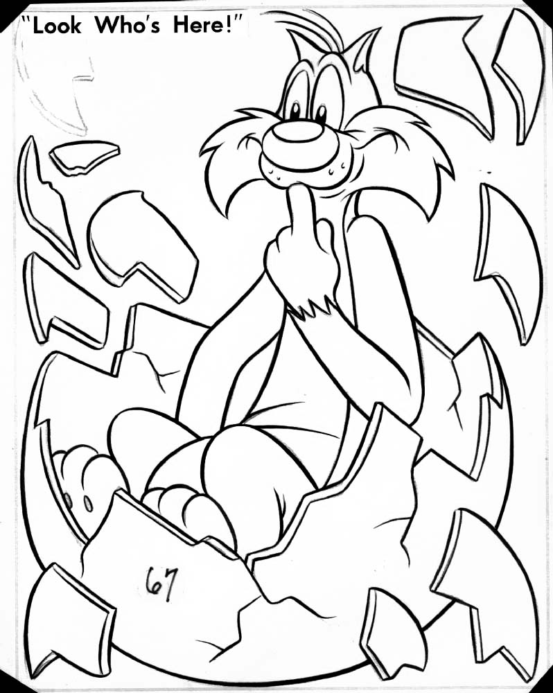 Sylvester Coloring Pages - Kidsuki