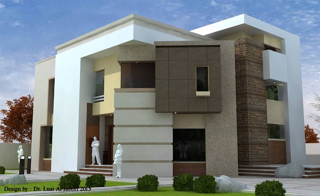 Desain rumah mewah minimalis modern 2 lantai