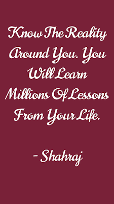 Life lessons, Speakitupshahraj