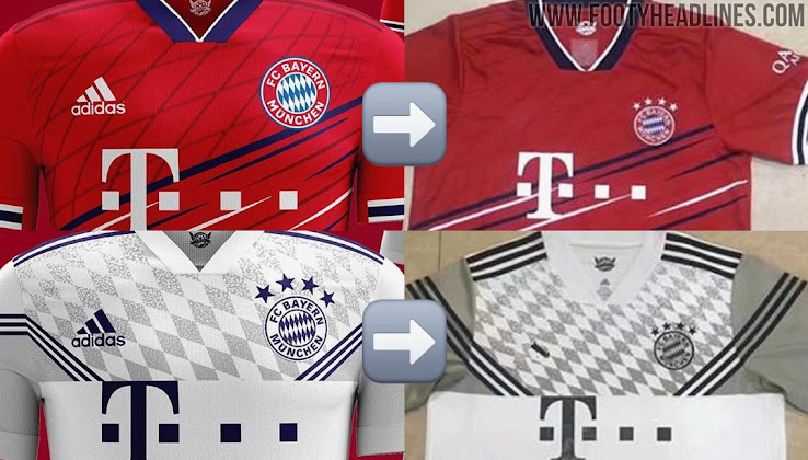 Fakes Adidas Bayern Munchen 20 21 Home Away Kits Leaked Based On Designs Of Concept Designer Footy Headlines