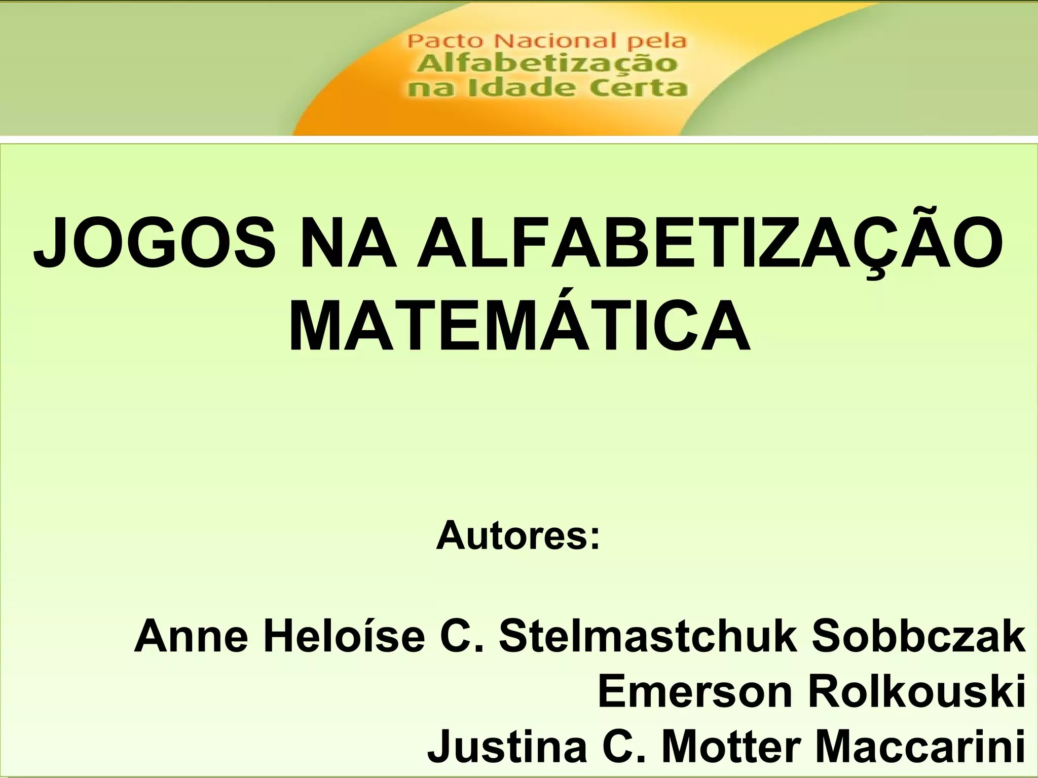 Jogos PNAIC Matemática