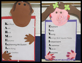 photo of: Kindergarten Names in Acrostic 