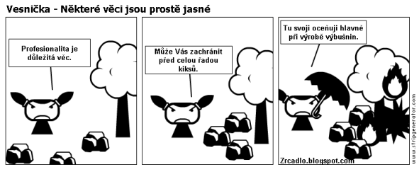 Komiks Vesnička - Některé věci jsou prostě jasné.