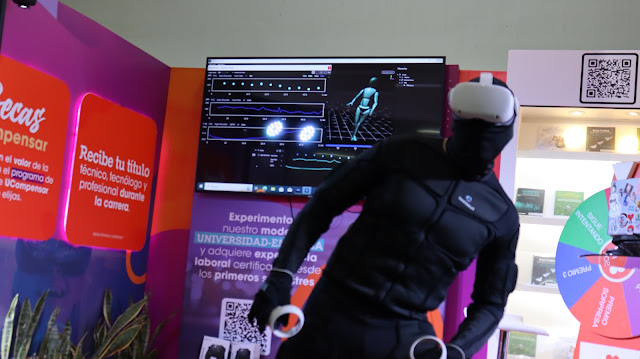 Llegó a Colombia de la mano de la Fundación Universitaria Compensar el primer traje háptico que permite vivir experiencias sensoriales únicas en tiempo real