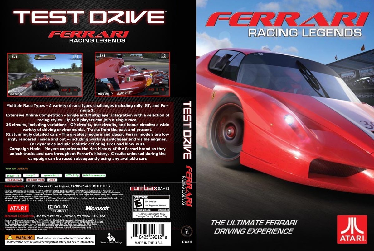 GIGA PC GAME: Test Drive Ferrari Racing Legends Full Free Download
