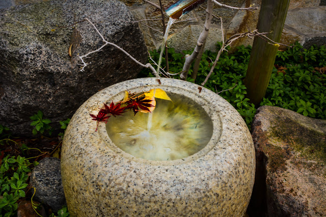 bể nước trong vườn nhật bản