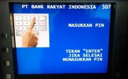 Masukkan pin atm bri