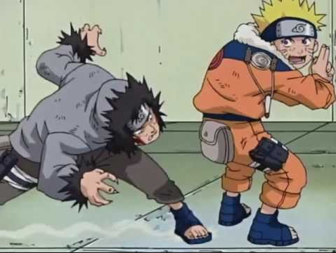 Jutsu yang pernah di gunakan Naruto ketika melawan Kiba, kentut