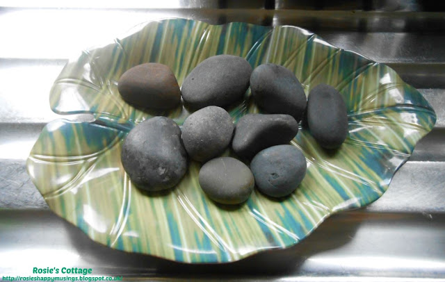 DIY Hydration Station For Bee & Butterfly Garden Guests: For "stepping stones" to allow our tiny guests to drink without falling into the water, I used some stones from my crafting supplies. These stones were thoroughly washed before being placed onto the shallow container.