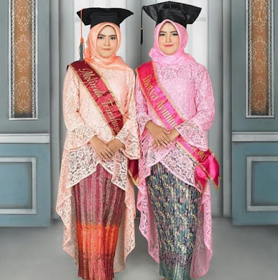 model kebaya wisuda muslim terbaru