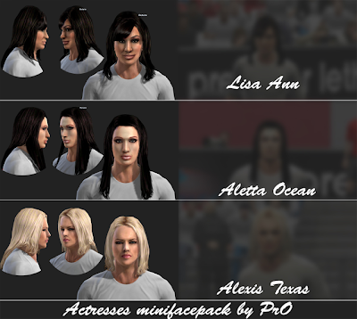 Download Actresses MiniFacepack PES 2013 by Pro