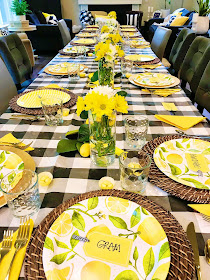 Lemon themed table @michellepaigeblogs.com