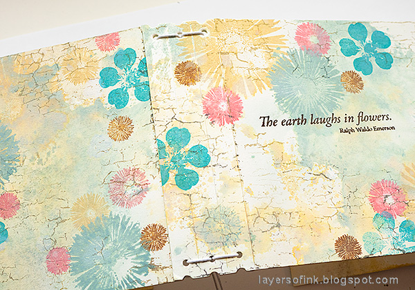 Layers of ink - Floral Folio Tutorial by Anna-Karin Evaldsson.