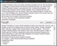 Google Translate Client Portable 5.1.546, Le traducteur de Google, sur le bureau