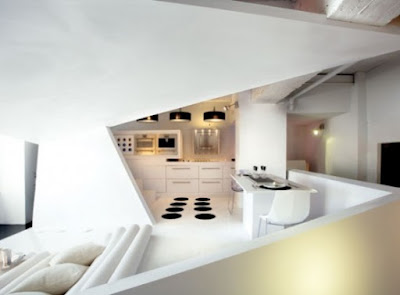 Japanese Art Apartment Interior Design in Barcelona