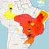 Clima descontrolado: Brasil tem alertas de calor sufocante, chuvas intensas, tempestades e baixa umidade