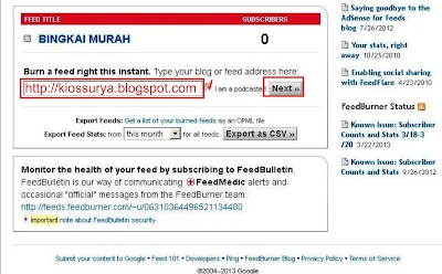 daftar feedburner,