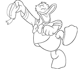 #14 Donald Duck Coloring Page