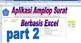 cara membuat amplop surat menggunakan excel