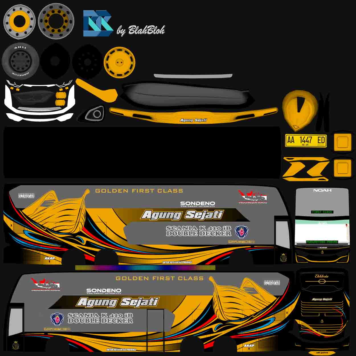 livery bussid agung sejati jernih