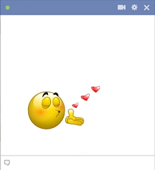 Flying Kiss Facebook Smiley