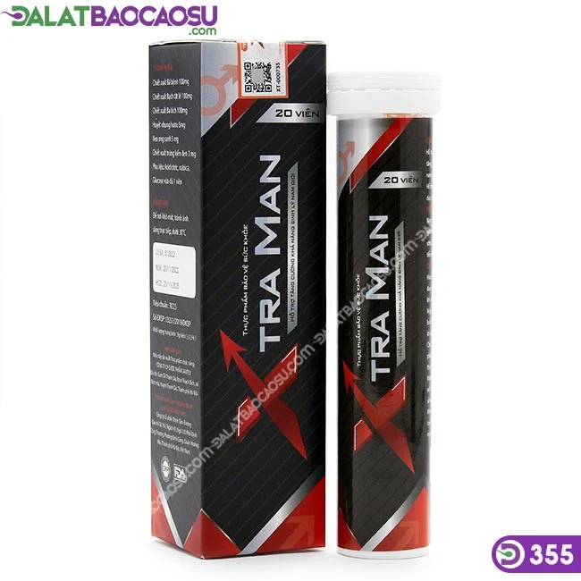 Hộp 20 viên sủi bổ thận tráng dương tăng sinh lý Xtra Man tại Đà Lạt Hộp 20 viên sủi tăng sinh lý nam Xtra Man tại Đà Lạt