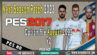 PES 2017 Next Season Patch 2023 Option File Transfers till September 