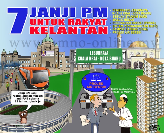 Janji PM untuk rakyat Kelantan (untuk Tedi takde ker?)