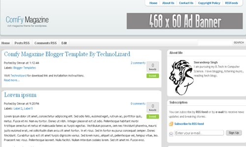 Mindblowing Premium-Like Free Blogger Template