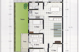 50 Bagan Rumah Minimalis 2 Lantai Ukuran 7X15