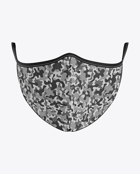 Download Face Mask Mockup - Front View