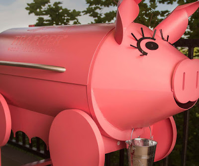 The Cutest Pink Lil' Pig Wood Fired Grill