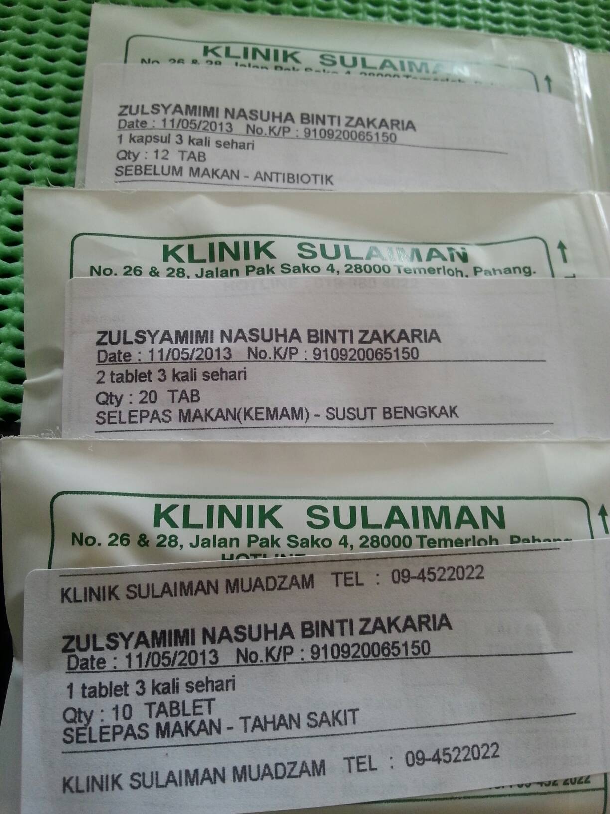 Mimi zakaria: Tamo da pegi klinik kerajaan