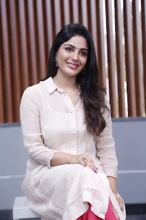 Samyuktha Menon Cute Stills at Bimbisara Movie Interview