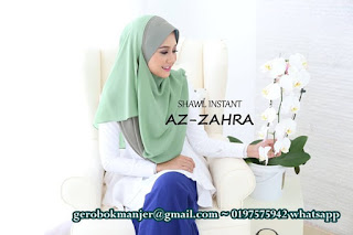 SHAWL INSTANT CHIFFON HARD AWNING AZZAHRA