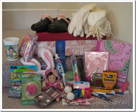 Shoebox items