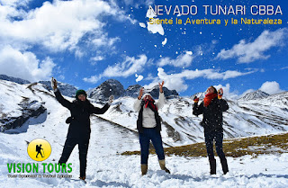 Nos Vamos a la Nieve en el Pico Tunari Cochabamba-Vision Tours Bolivia limite al extremo aventura extrema vision tours boltour bolivian group bolivian destiny