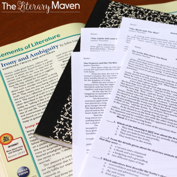 Irony is one of my favorite literary elements to teach. Who doesn't love a good plot twist? I love challenging students to find their own examples of irony from songs, films, and books. Whether you are teaching the types of irony as new concepts for your students, diving in deeper, or just reviewing the basics, read on to find activities and resources that will benefit all levels of students.