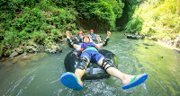 Before our trip to Costa Rica, we had never heard of this adventure sport - river tubing or white water tubing. During our stay at Four Seasons in Papagayo, we had an option of either taking a sky canopy tour (ziplining) over the majestic Rio Blanco Canyon or river-tubing down the rapids of Rio Negro. We were more excited about river tubing, so we opted for that. 