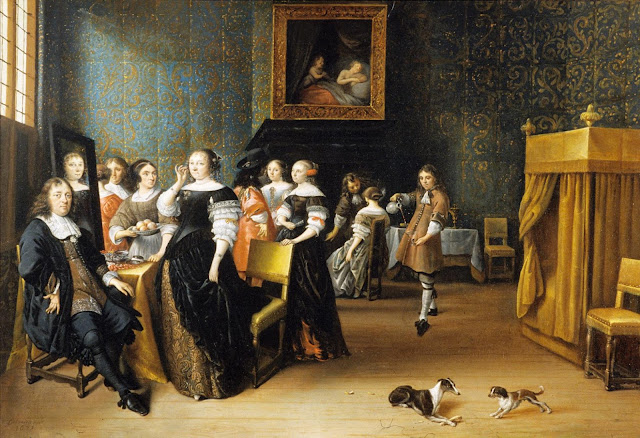 Anthonie Palamedesz - Elegante compañía en un interior - 1673