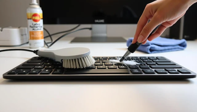 How to clean a laptop keyboard